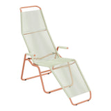 Schaffner Brissago Chaise longue Spaghetti – Vert pastel 64 / Terracotta 84