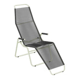 Schaffner Brissago Chaise longue Spaghetti – Anthracite 77 / Vert Pastel 64