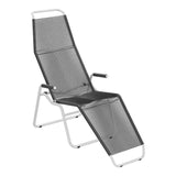 Schaffner Brissago Chaise longue Spaghetti – Anthracite 77 / Gris Argent 78