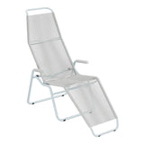 Schaffner Brissago Chaise longue Spaghetti – Gris Argent 78 / Bleu Pastel 51