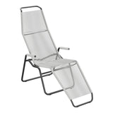 Schaffner Brissago Chaise longue Spaghetti – Gris Argent 78 / Anthracite 77