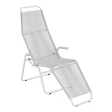 Schaffner Brissago Chaise longue Spaghetti – Gris Argent 78 / Blanc 90