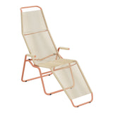 Schaffner Brissago Chaise longue Spaghetti – Marron Pastel 83 / Terracotta 84