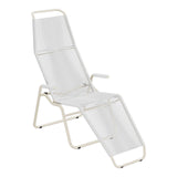 Schaffner Brissago Chaise longue Spaghetti – Blanc 90 / Sable Pastel 15