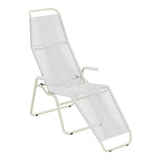 Schaffner Brissago Chaise longue Spaghetti – Blanc 90 / Vert Pastel 64