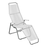 Schaffner Brissago Chaise longue Spaghetti – Blanc 90 / Graphite 73
