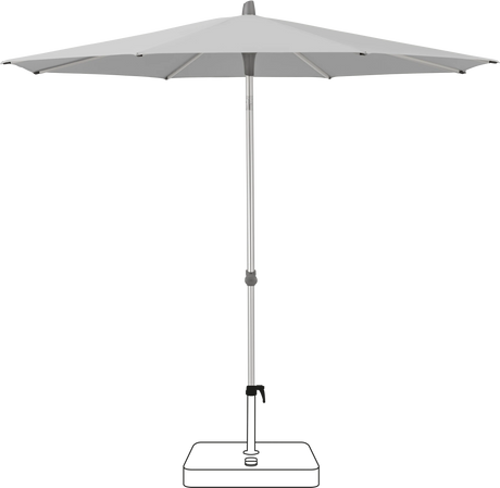 Glatz Parasol ALU-SMART rond Cat.5 501 Granite