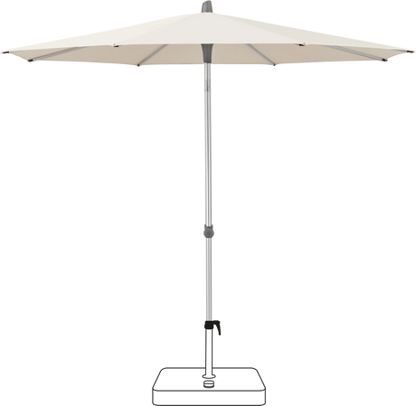 Glatz Parasol ALU-SMART rond Cat.5 523 Champagne