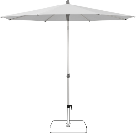Glatz Parasol ALU-SMART rond Cat.5 550 Cement