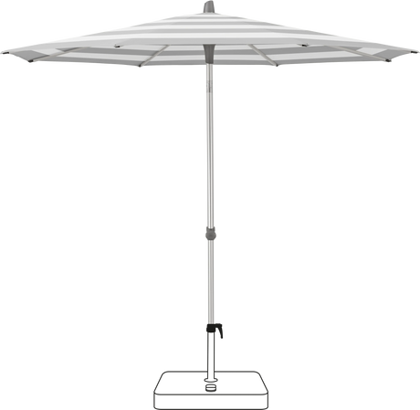 Glatz Parasol ALU-SMART rond Cat.5 555 Grey Stripe