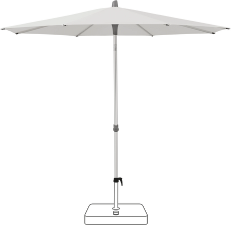 Glatz Parasol ALU-SMART rond Cat.5 556 Alabaster