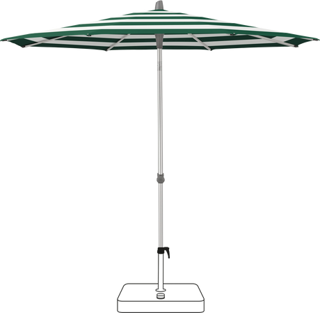 Glatz Parasol ALU-SMART rond Cat.5 589 Green Stripe