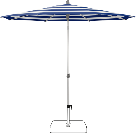 Glatz Parasol ALU-SMART rond Cat.5 602 Blue Stripe