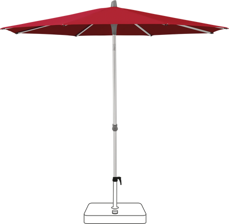 Glatz Parasol ALU-SMART rond Cat.5 646 Rubino