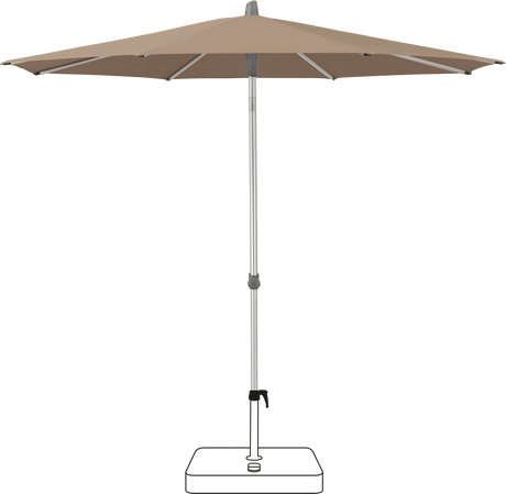 Glatz Parasol ALU-SMART rond Cat.5 650 Camel