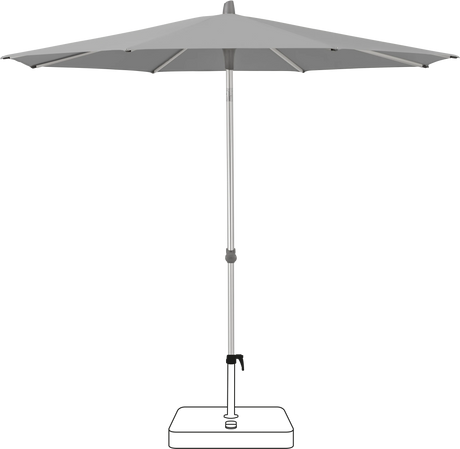 Glatz Parasol ALU-SMART rond Cat.5 652 Silver
