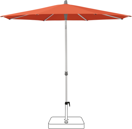 Glatz Parasol ALU-SMART rond Cat.5 660 Papaya