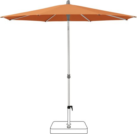 Glatz Parasol ALU-SMART rond Cat.5 802 Sienna