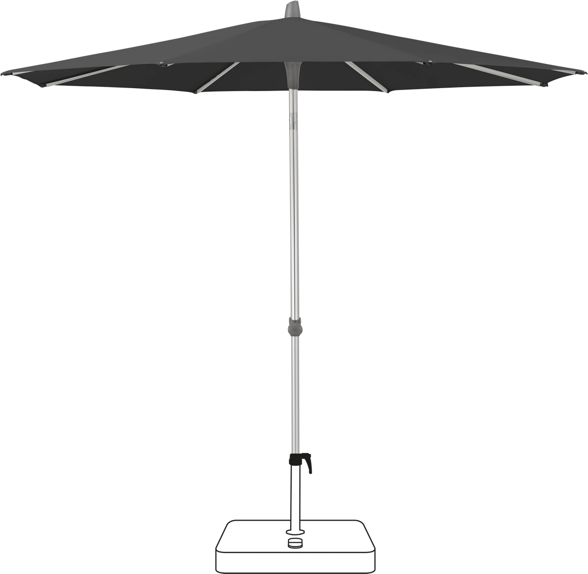 Glatz Parasol ALU-SMART rond Cat.5 809 Midnight
