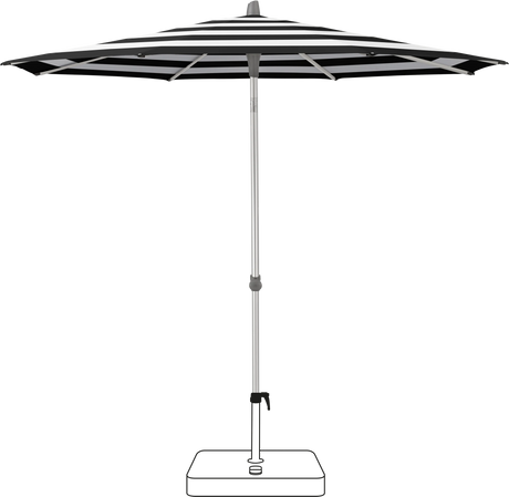 Glatz Parasol ALU-SMART rond Cat.5 810 Black Stripe