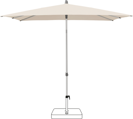 Glatz Parasol ALU-SMART carre Cat.5 523 Champagne
