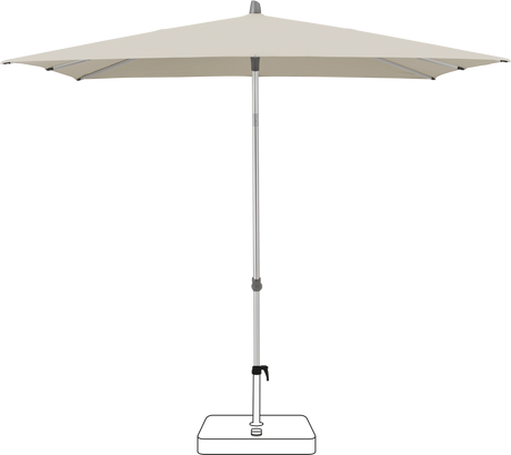 Glatz Parasol ALU-SMART carre Cat.5 527 Urban Chrome