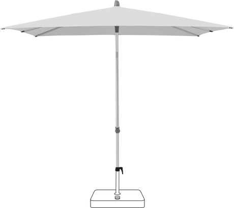Glatz Parasol ALU-SMART carre Cat.5 550 Cement