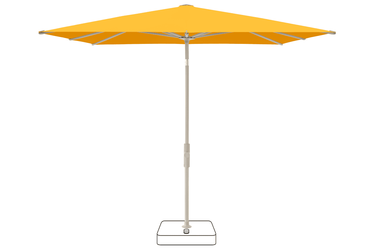 Glatz Parasol VITA Torna carre Cat.5 514 Corn Gris soie