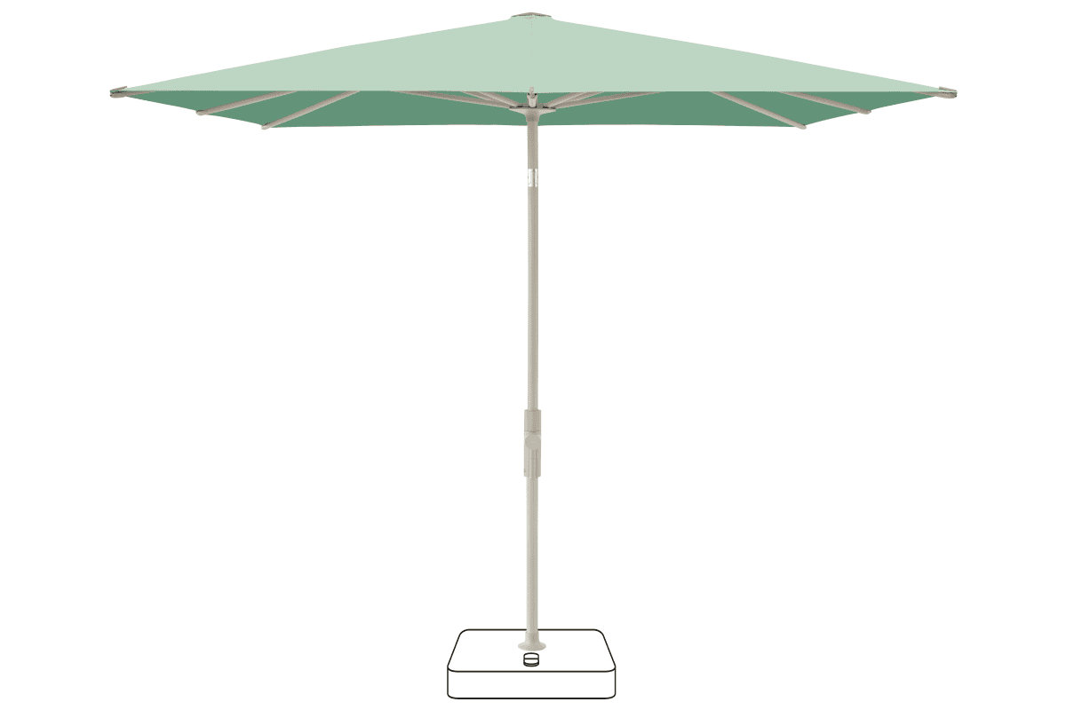 Glatz Parasol VITA Torna carre Cat.5 581 Jade Gris soie