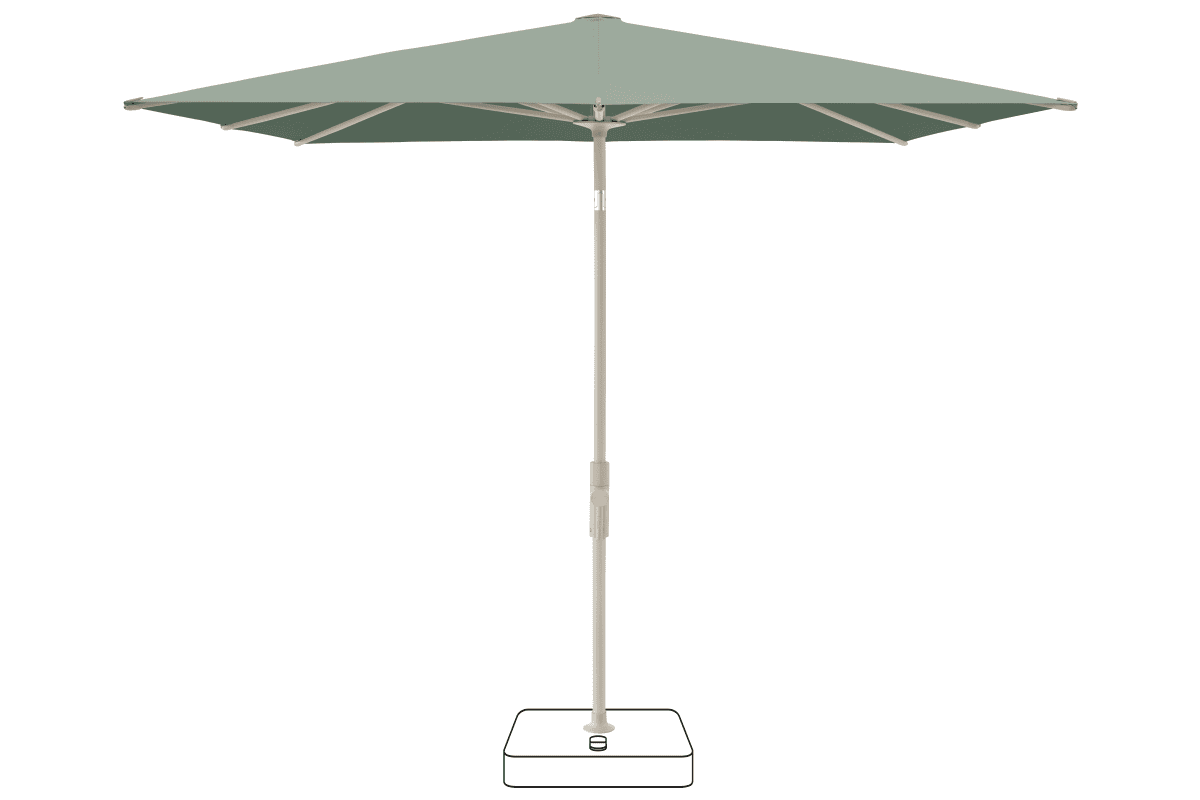 Glatz Parasol VITA Torna carre Cat.5 588 Olive Gris soie