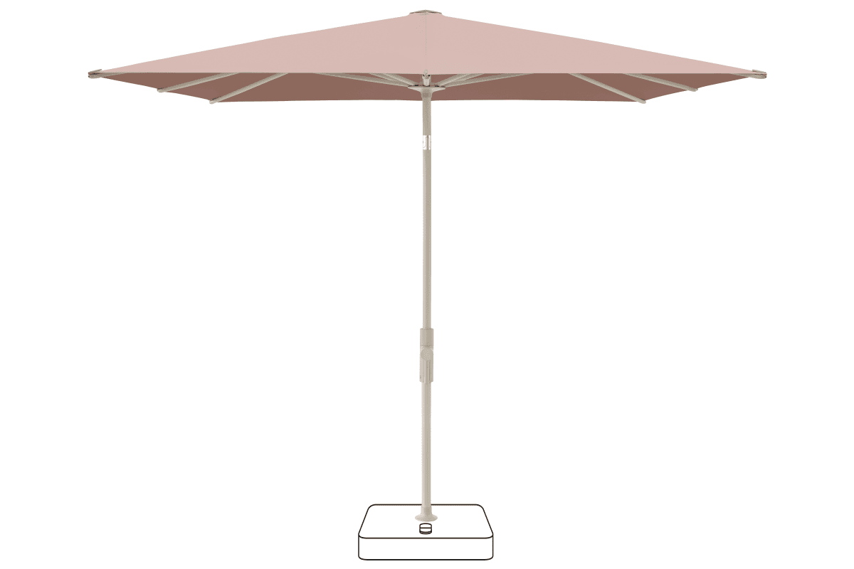 Glatz Parasol VITA Torna carre Cat.5 639 Blush Gris soie