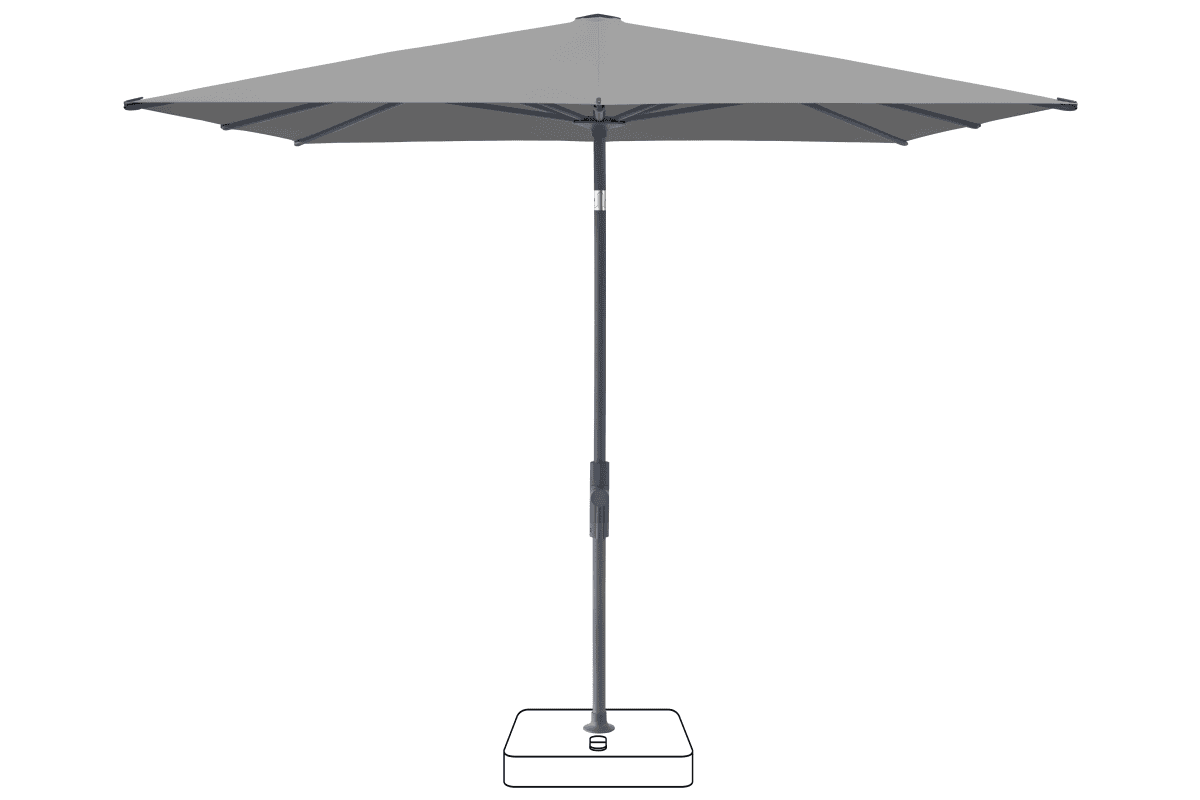 Glatz Parasol VITA Torna carre Cat.5 509 Slate Anthracite