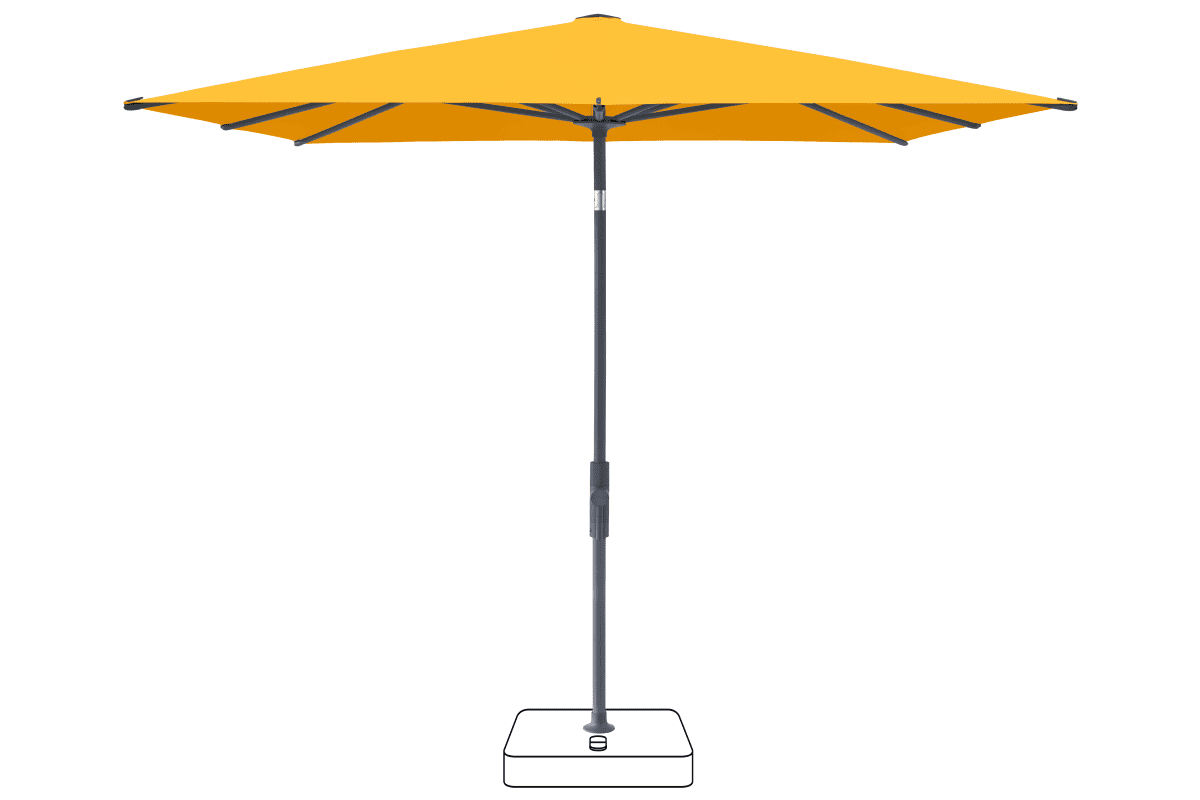 Glatz Parasol VITA Torna carre Cat.5 514 Corn Anthracite