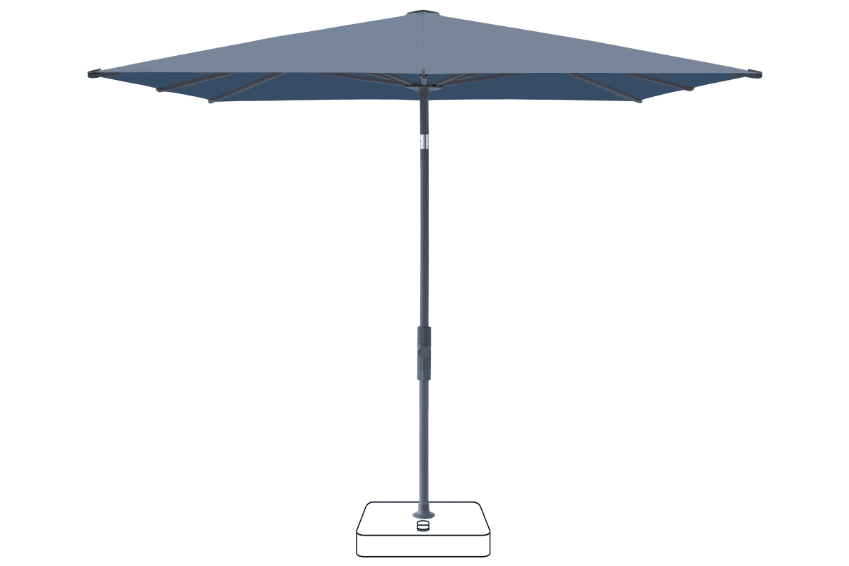 Glatz Parasol VITA Torna carre Cat.5 601 Waterfall Anthracite