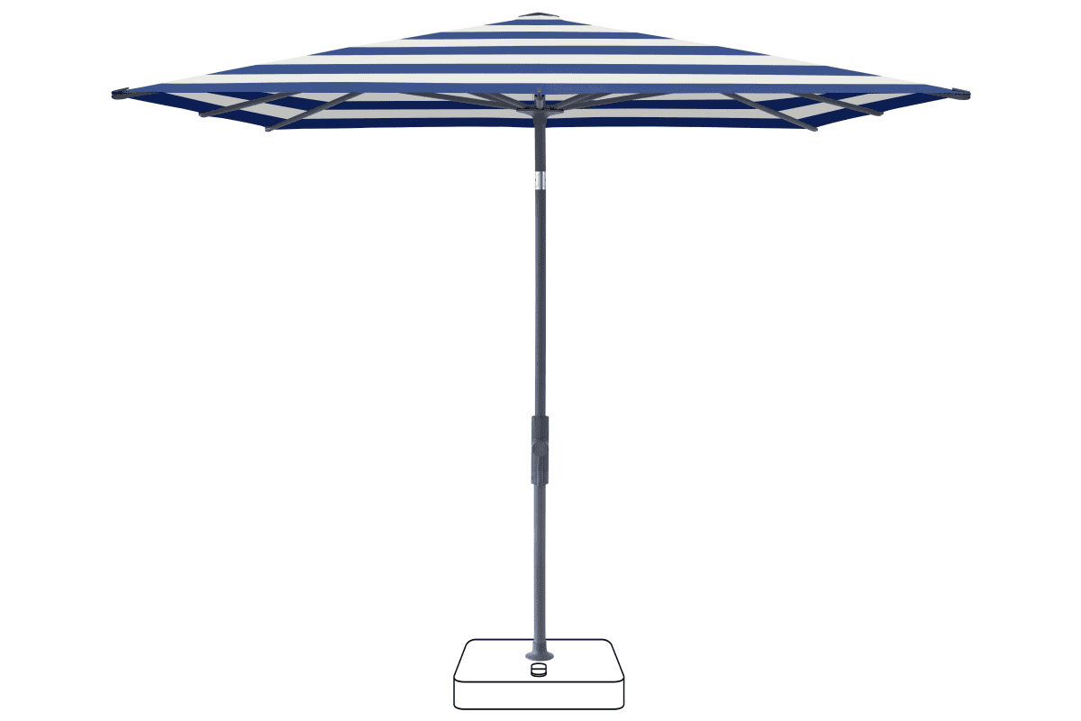 Glatz Parasol VITA Torna carre Cat.5 602 Blue Stripe Anthracite