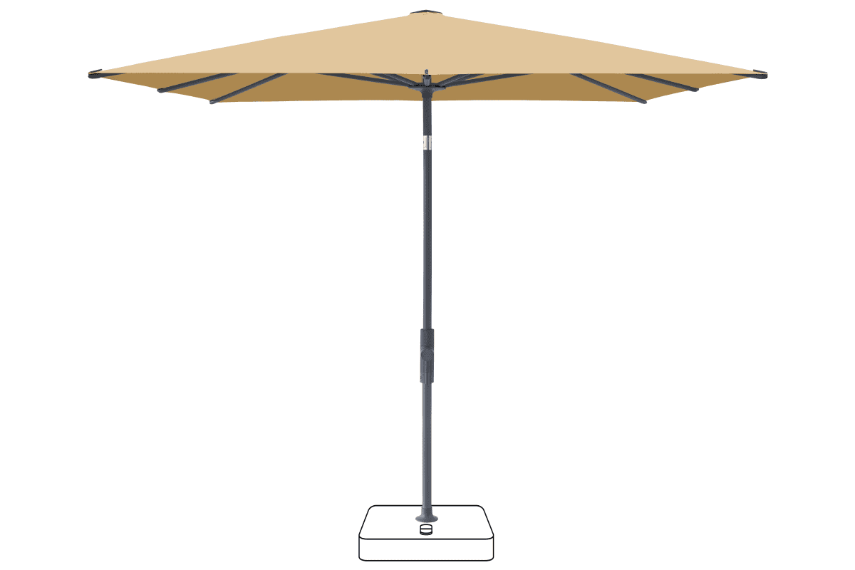 Glatz Parasol VITA Torna carre Cat.5 604 Cereal Anthracite