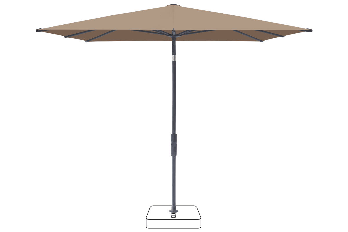 Glatz Parasol VITA Torna carre Cat.5 650 Camel Anthracite