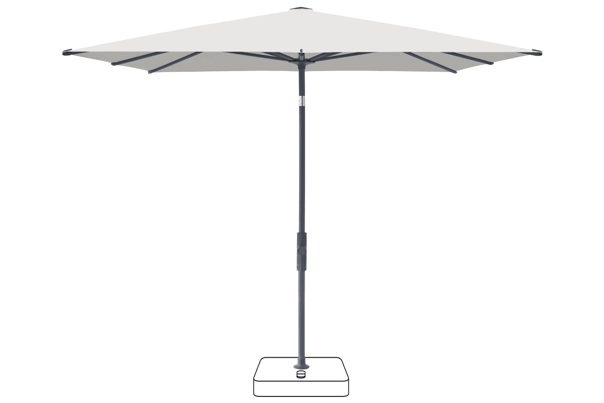 Glatz Parasol VITA Torna carre Cat.5 665 Chrome Anthracite