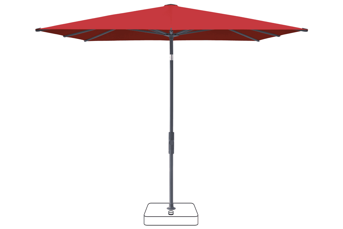 Glatz Parasol VITA Torna carre Cat.5 801 Campari Anthracite