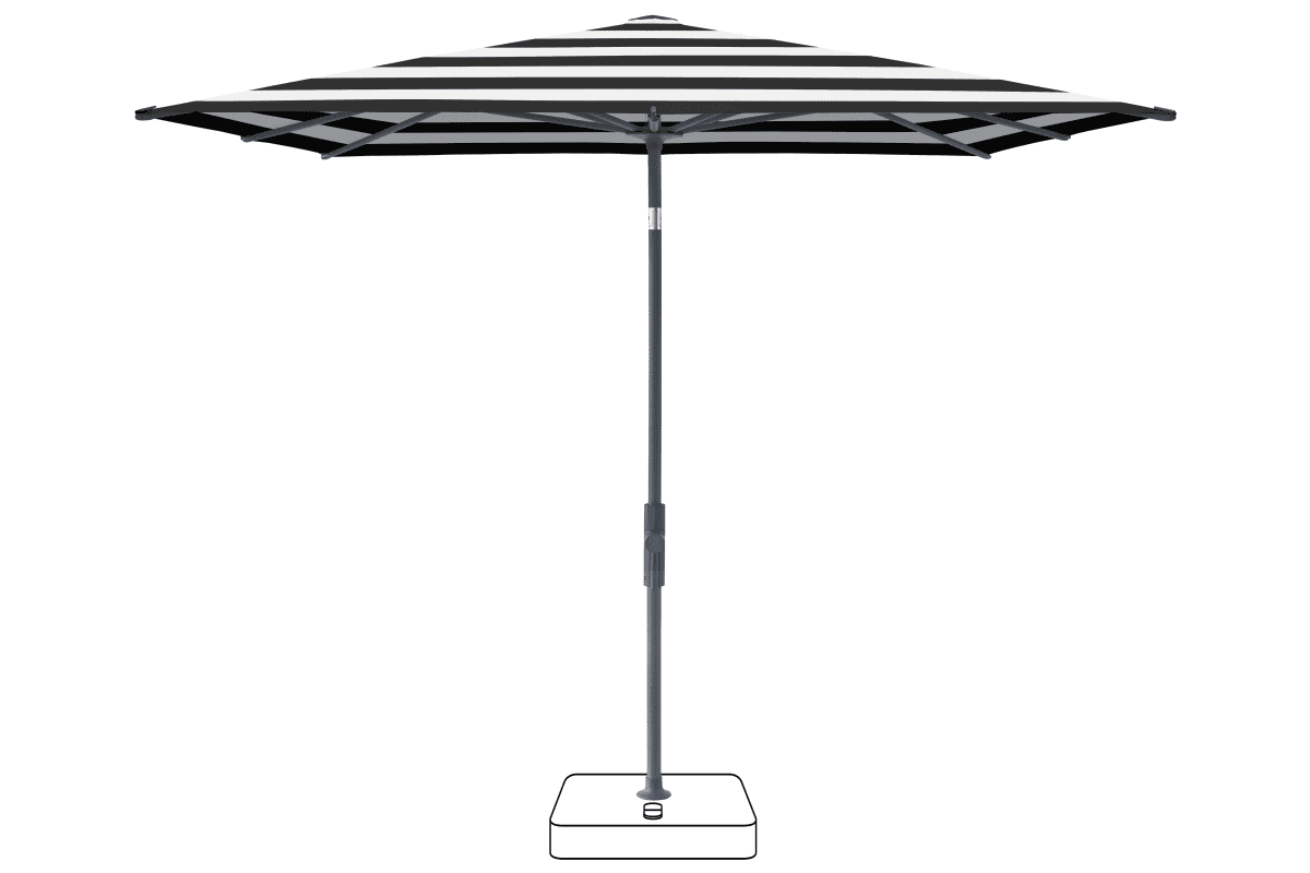 Glatz Parasol VITA Torna carre Cat.5 810 Black Stripe Anthracite