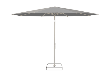 Glatz Parasol VITA Torna rond Cat.5 509 Slate Gris soie
