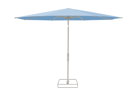Glatz Parasol VITA Torna rond Cat.5 515 Cloud Gris soie