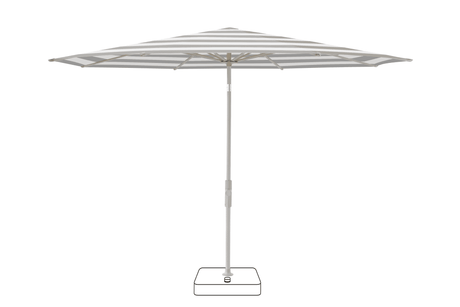 Glatz Parasol VITA Torna rond Cat.5 555 Grey Stripe Gris soie