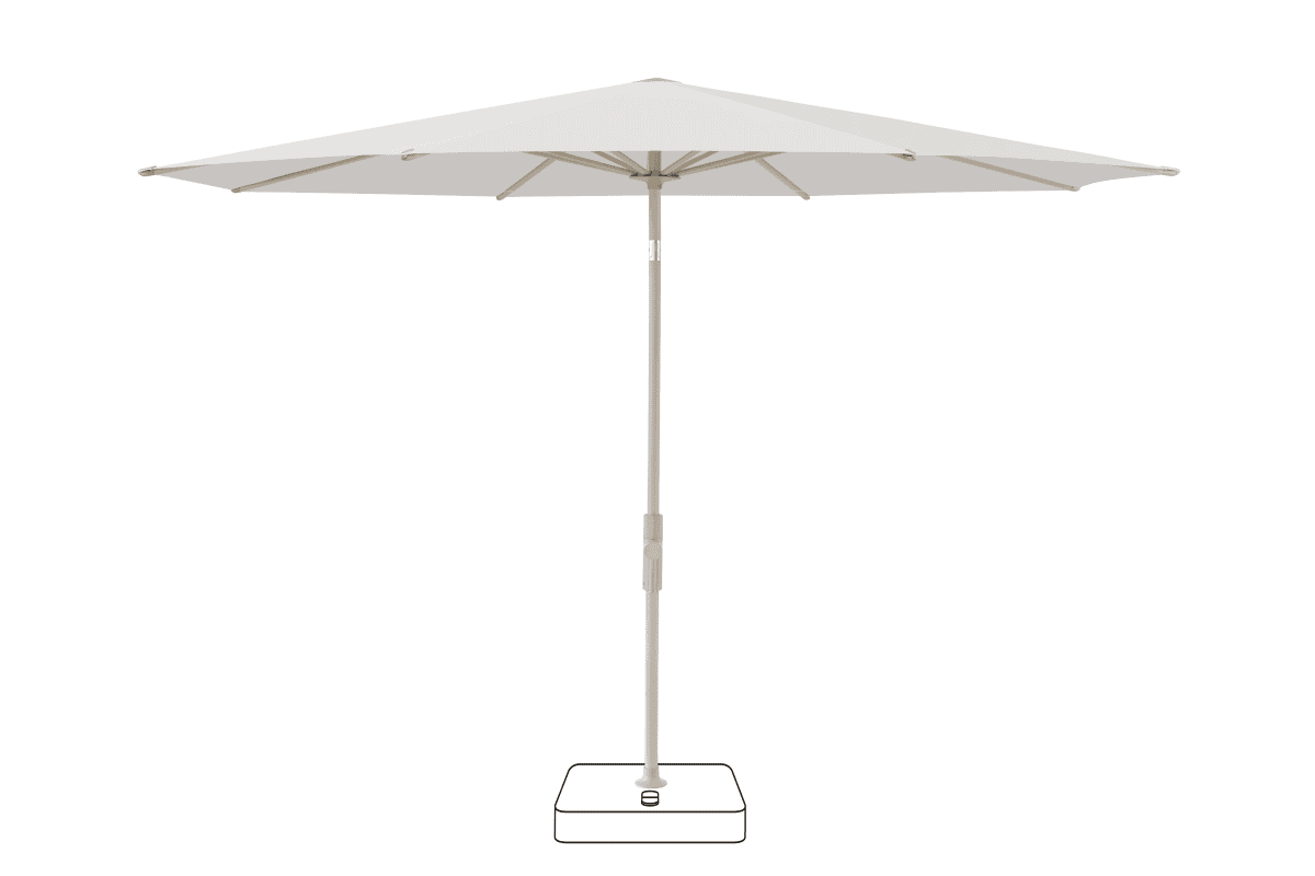 Glatz Parasol VITA Torna rond Cat.5 556 Alabaster Gris soie