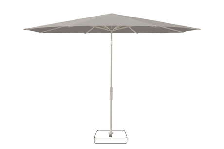 Glatz Parasol VITA Torna rond Cat.5 558 Steel Gris soie