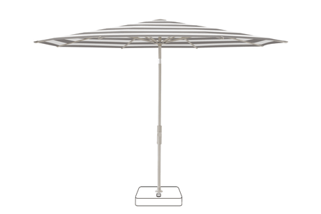 Glatz Parasol VITA Torna rond Cat.5 570 Steel Stripe Gris soie