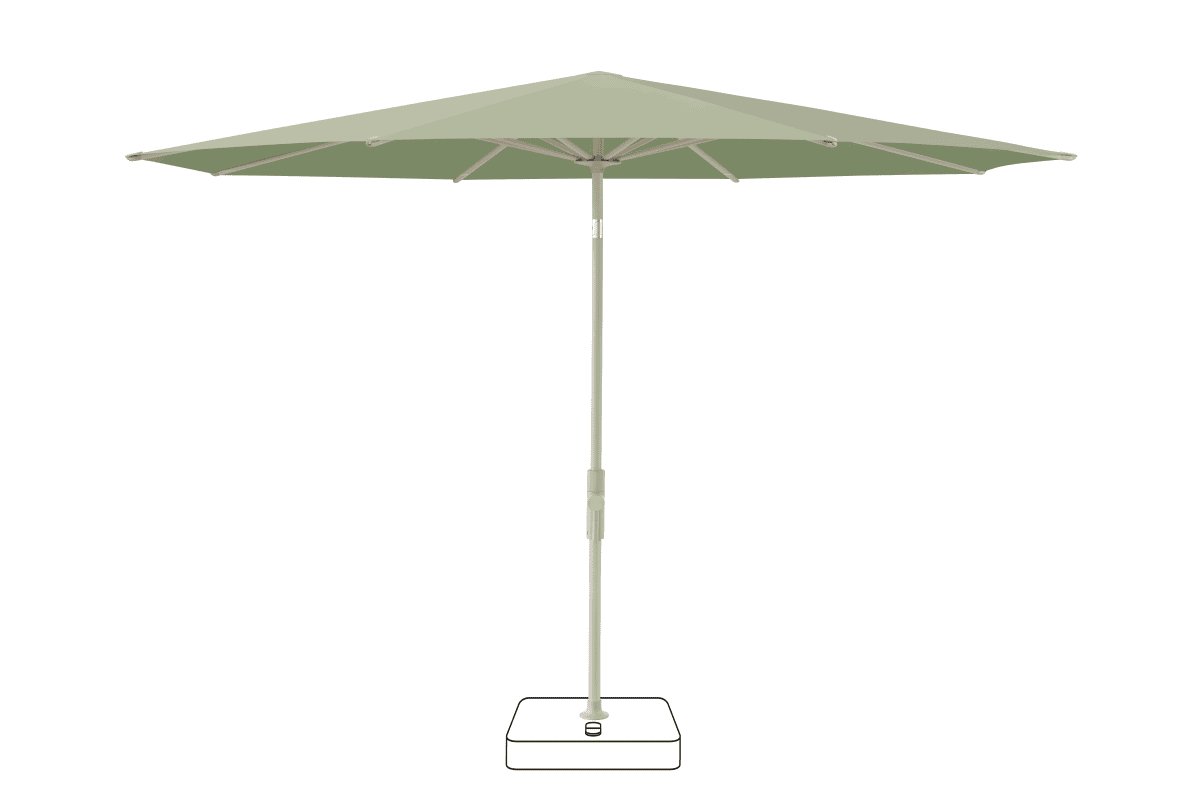 Glatz Parasol VITA Torna rond Cat.5 579 Pistachio Gris soie