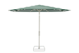 Glatz Parasol VITA Torna rond Cat.5 589 Green Stripe Gris soie
