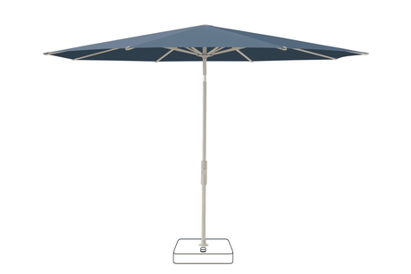 Glatz Parasol VITA Torna rond Cat.5 600 Wave Gris soie