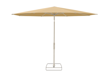 Glatz Parasol VITA Torna rond Cat.5 604 Cereal Gris soie